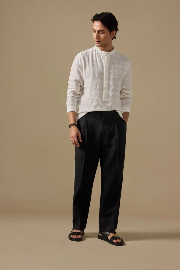 100%_Linen_Relax_Fit_High_Waist_Pleated_Trouser