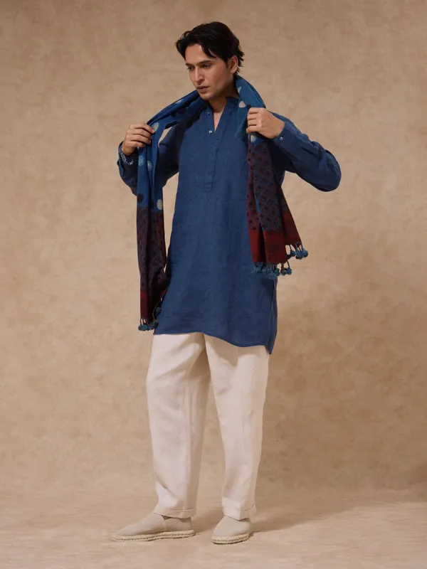 100%_Linen_Classic_Fit_Embroidered_Tunic