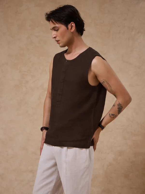 100%_Linen_Classic_Fit_Woven_Tank_Top