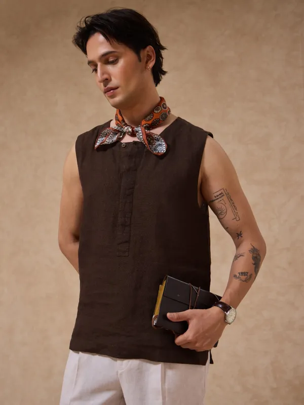 100%_Linen_Classic_Fit_Woven_Tank_Top
