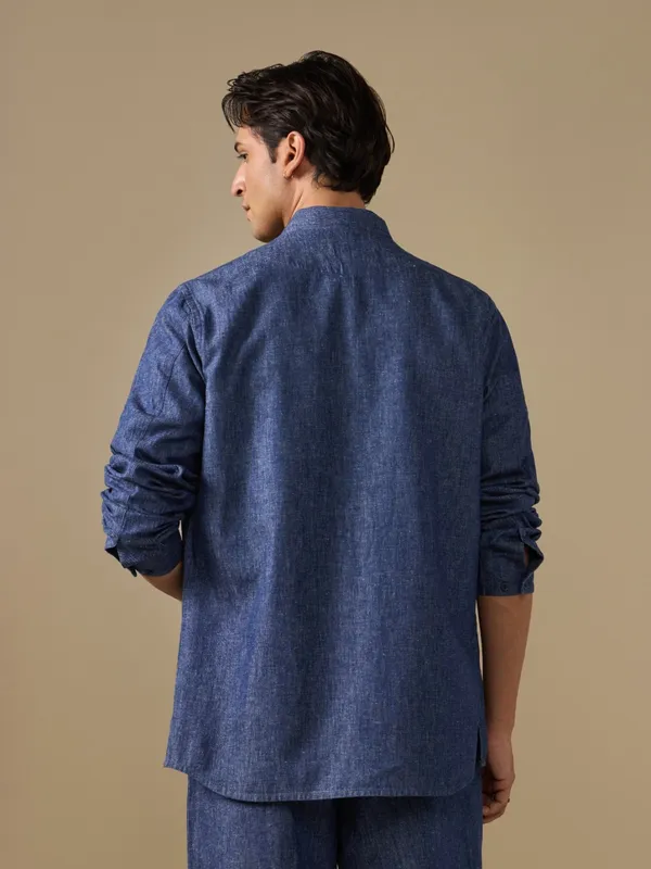 Cotton-Linen_Classic_Fit_Gol-Gala_Bushirt_With_Stitch_Details