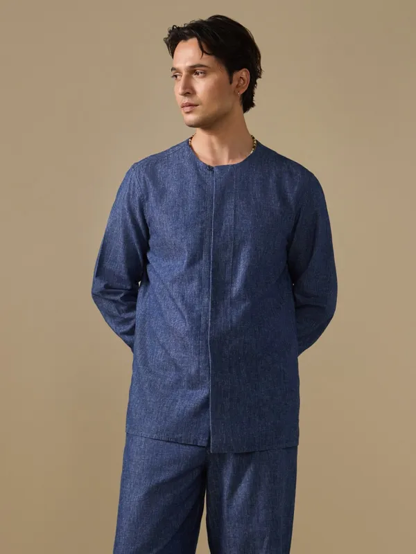 Cotton-Linen_Classic_Fit_Gol-Gala_Bushirt_With_Stitch_Details