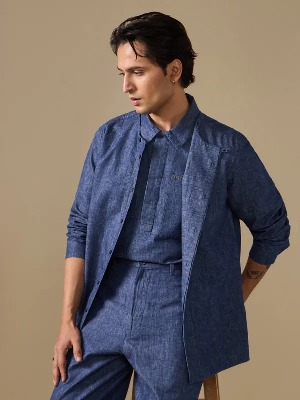 Cotton-Linen_Classic_Fit_Gol-Gala_Bushirt_With_Stitch_Details