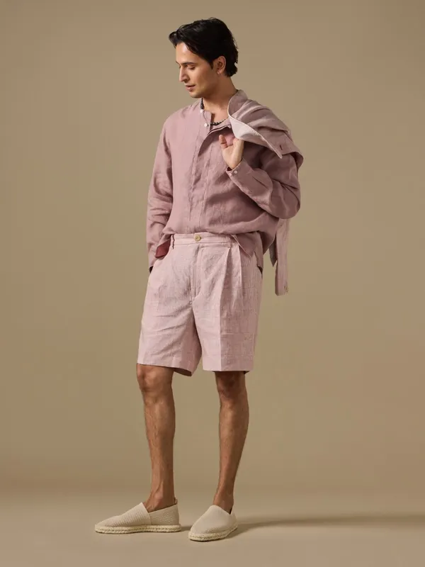100%_Linen_Classic_Fit_Gol-Gala_Bushirt_With_Stitch_Details
