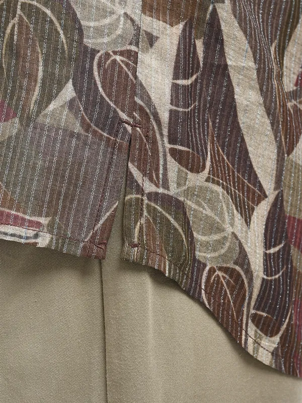 100%_Muga_Silk_with_zari_stripe_classic_fit_BuShirt_in_print