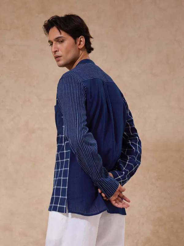 Handwoven_Indigo_Classic_Fit_Fun_Bushirt