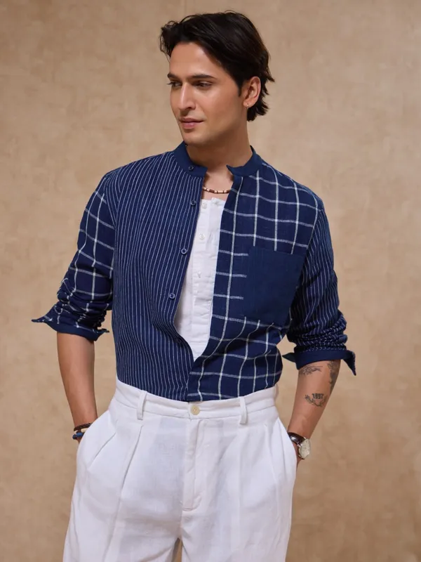 Handwoven_Indigo_Classic_Fit_Fun_Bushirt