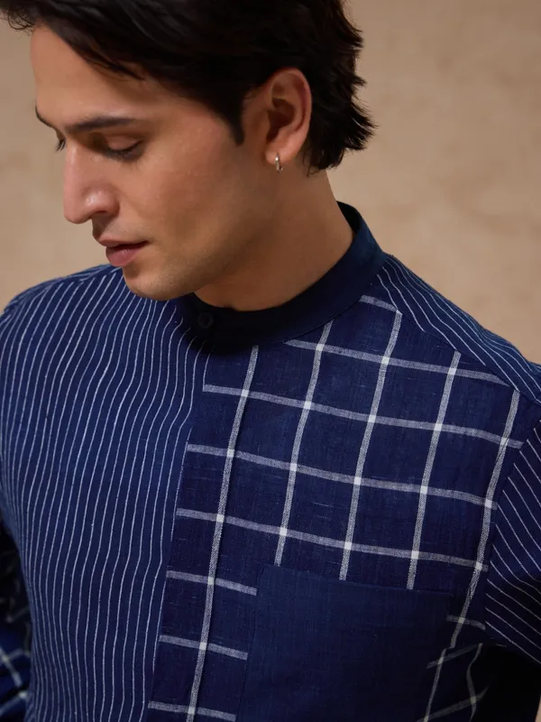 Handwoven_Indigo_Classic_Fit_Fun_Bushirt