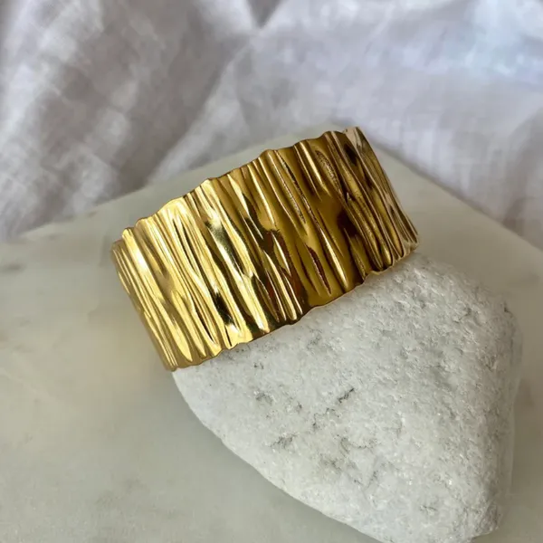 Gold-Toned_Textured_Wide_Cuff_Bracelet