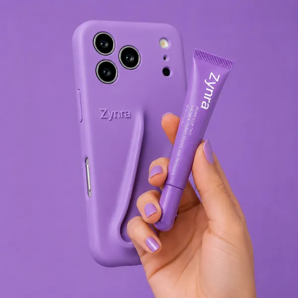 Purple_Phone_Case_With_Peptide_Lip_Tint