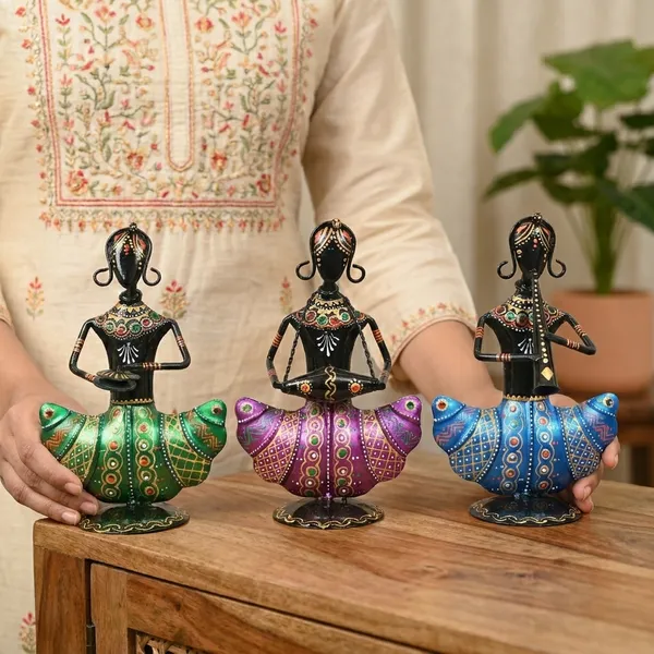 Decorative_Metal_Dancing_Lady_Figurine_Set_Of_3_-_Tribal_Art_Home_Decor