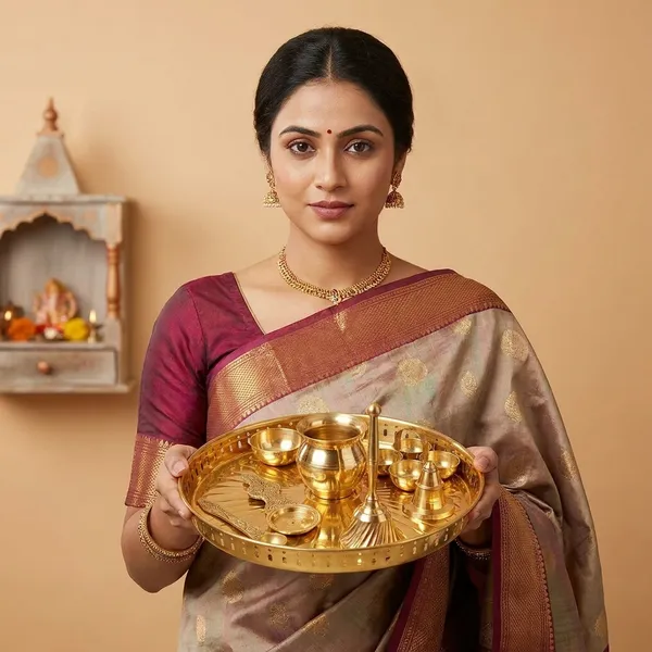 Yellow_Brass_Pooja_Thali_Set_Fine