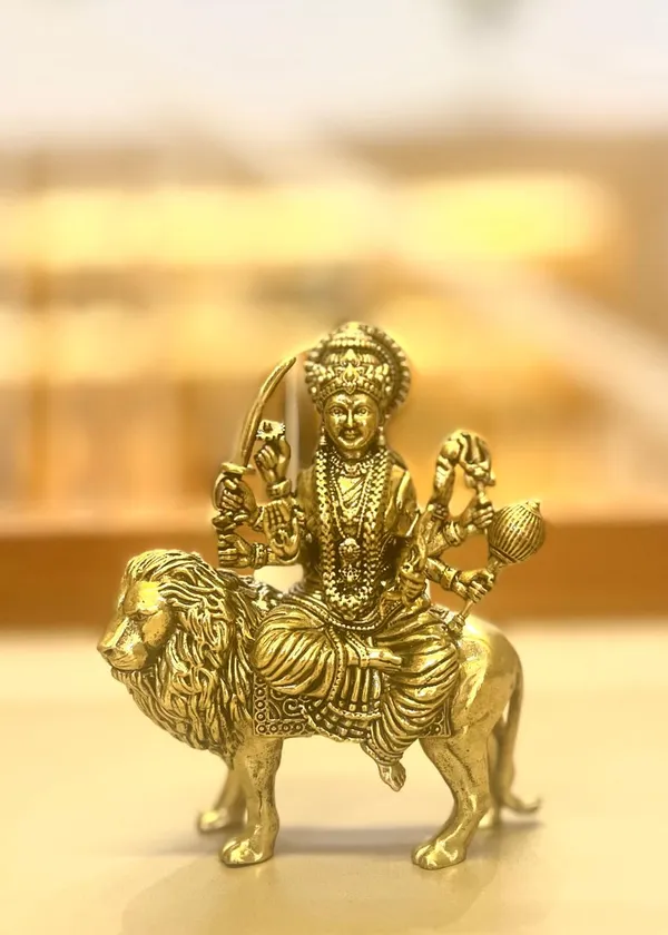Maa_Durga_on_Lion_Idol_Fine_Brass_10_CM