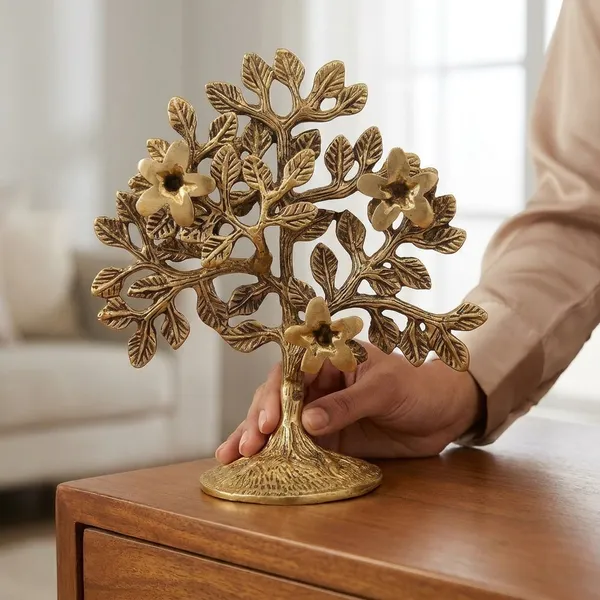 Decorative_Golden_Tree_Of_Life_Brass_Showpiece_With_Floral_Accents