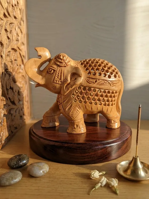 Handcrafted_Wooden_Elephant_Figurine_5"