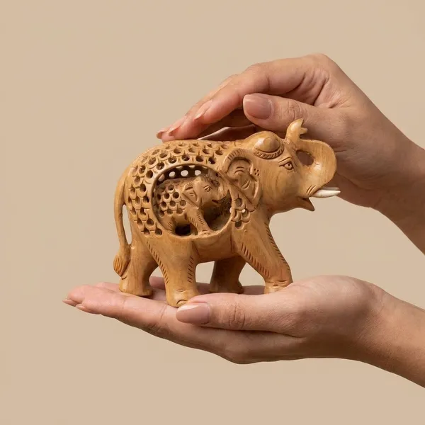 Handcrafted_Wooden_Elephant_In_Elephant_Figurine_4"