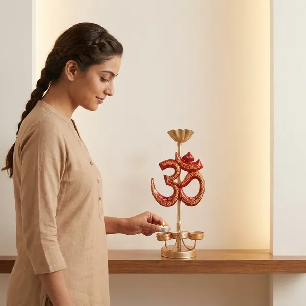 Decorative_Om_Symbol_Diya_Stand_With_Brass_Finish