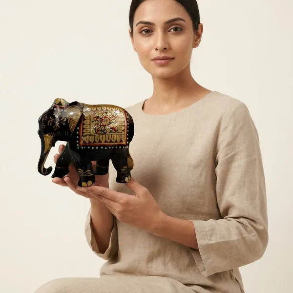 Decorative_Black_Elephant_Figurine_With_Handpainted_Gold_And_Floral_Details_4"