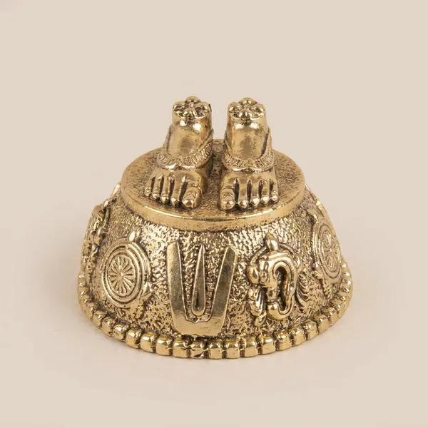 Decorative_Brass_Maata_Feet_-_Antique_Silver_Gold_Finish