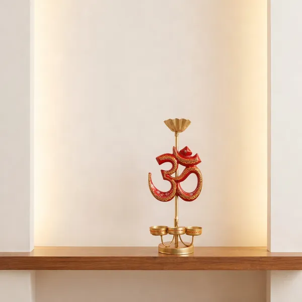 Decorative_Om_Symbol_Diya_Stand_With_Brass_Finish