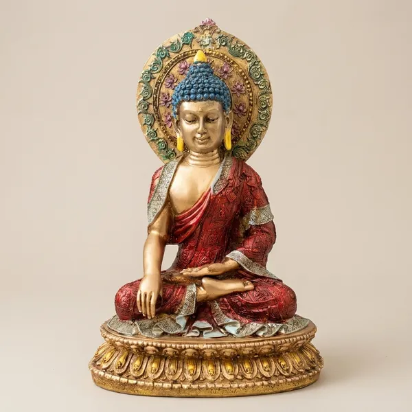 Decorative_Buddha_Statue_Set_-_Gold_Finish