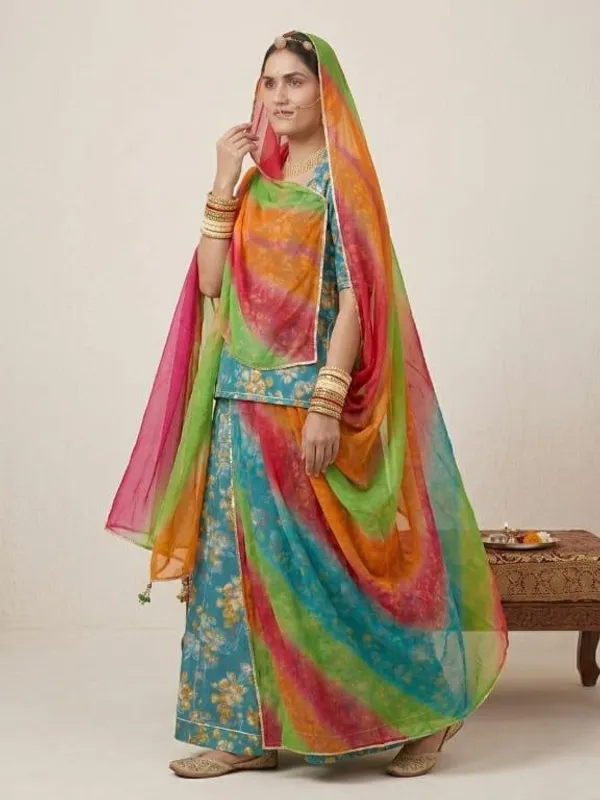 Multicolor_Cotton_Rajputi_Poshak_4_Metre_Fabric_2.5_Meter_Odhani_For_Women