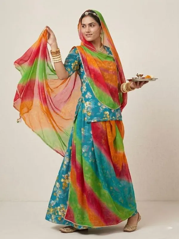 Multicolor_Cotton_Rajputi_Poshak_4_Metre_Fabric_2.5_Meter_Odhani_For_Women