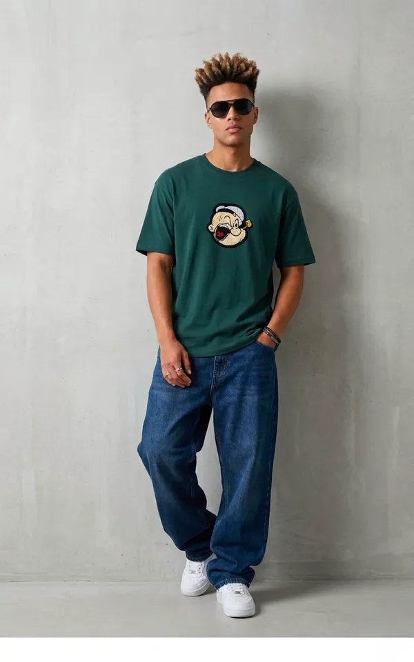 Green_Cotton_Oversized_Popeye_Graphic_T-Shirt_for_Men