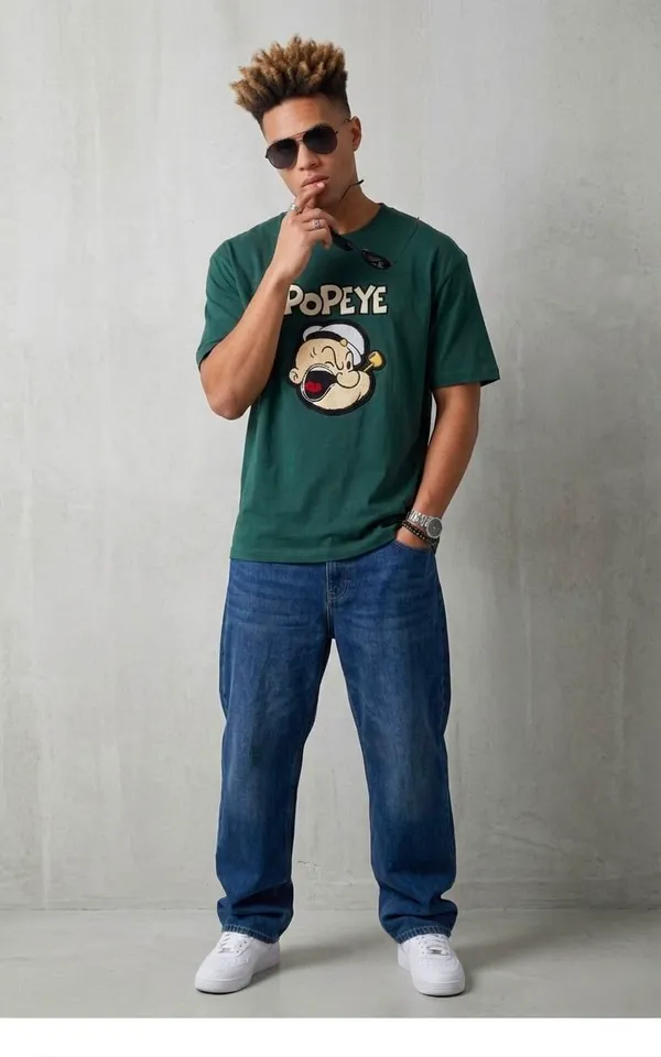 Green_Cotton_Oversized_Popeye_Graphic_T-Shirt_for_Men