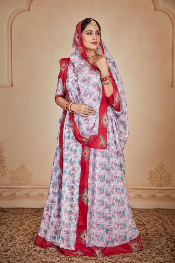 White_&_Red_Cotton_Rajputi_Poshak_4_Metre_Fabric_2.5_Meter_Odhani_For_Women