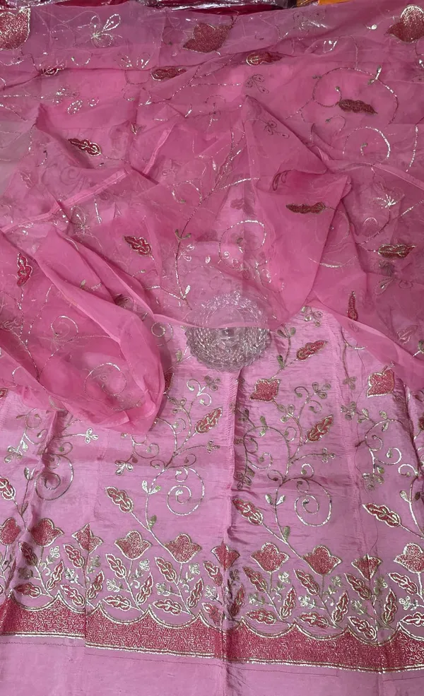 Pink_Cotton_Rajputi_Poshak_4_Metre_Fabric_2.5_Meter_Odhani_For_Women