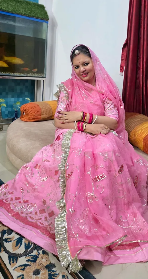 Pink_Cotton_Rajputi_Poshak_4_Metre_Fabric_2.5_Meter_Odhani_For_Women