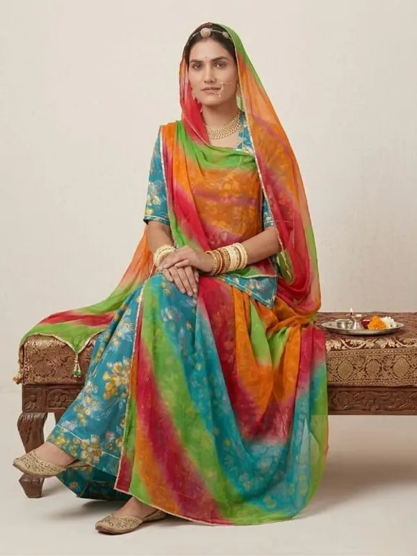 Multicolor_Cotton_Rajputi_Poshak_4_Metre_Fabric_2.5_Meter_Odhani_For_Women