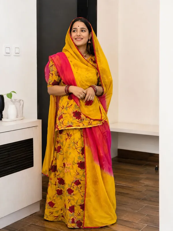 Yellow_Cotton_MST_Rajputi_Poshak_4_Metre_Fabric_2.5_Meter_Odhani_For_Women