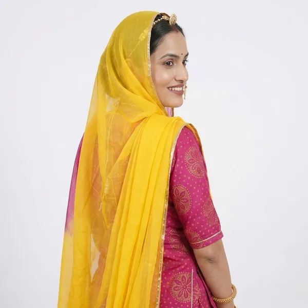Pink_&_Yellow_Chanderi_Cotton_Rajputi_Poshak_4_Metre_Fabric_2.5_Meter_Odhani_For_Women