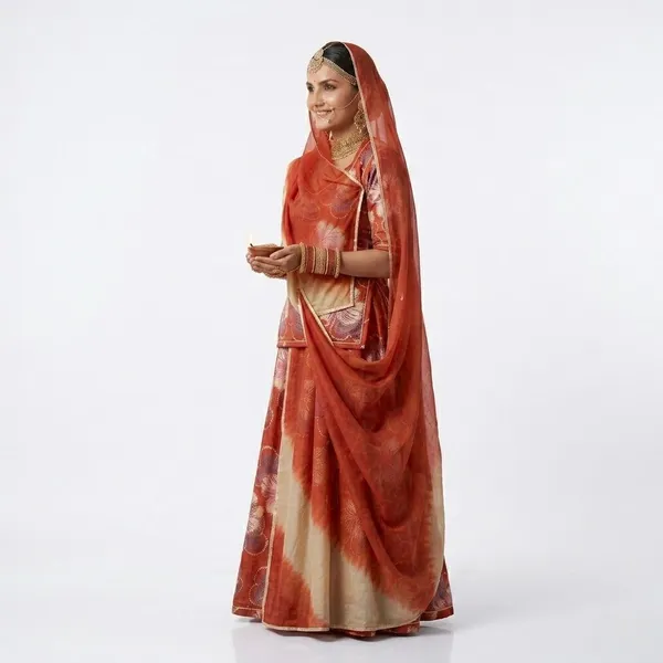 Rust_Cotton_Rajputi_Poshak_4_Metre_Fabric_2.5_Meter_Odhani_For_Women