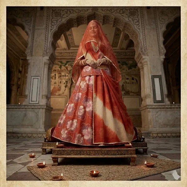 Rust_Cotton_Rajputi_Poshak_4_Metre_Fabric_2.5_Meter_Odhani_For_Women