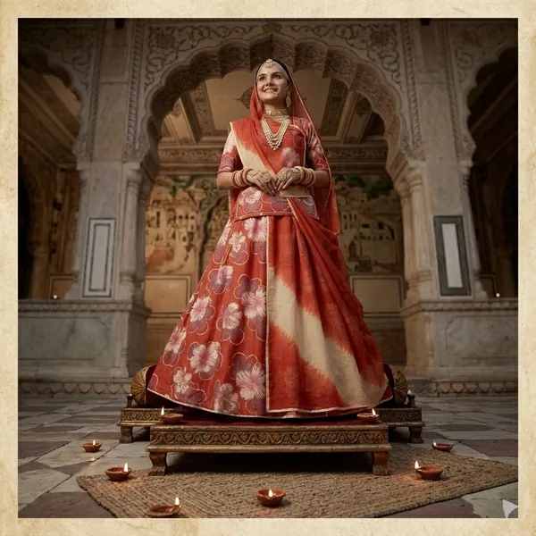 Rust_Cotton_Rajputi_Poshak_4_Metre_Fabric_2.5_Meter_Odhani_For_Women
