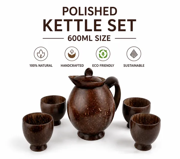 Natural_Handcrafted_Coconut_Shell_600_Ml_Kettle_Set_With_4_Cups