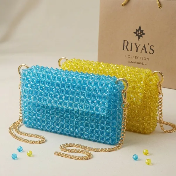 Blue_And_Yellow_Crystal_Glass_Clutch_Duo_For_Women_Pack_Of_2