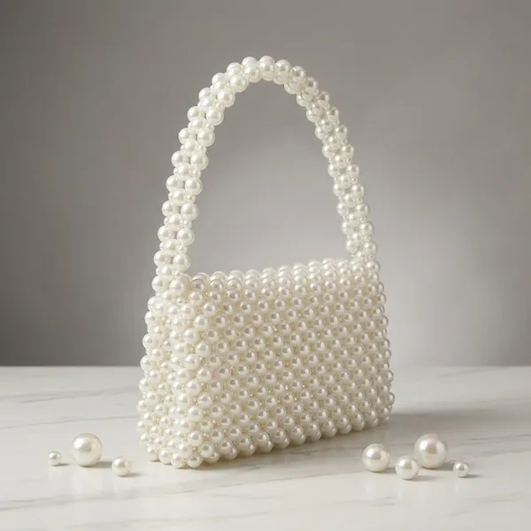 White_Pearl_Beaded_Handbag_For_Women