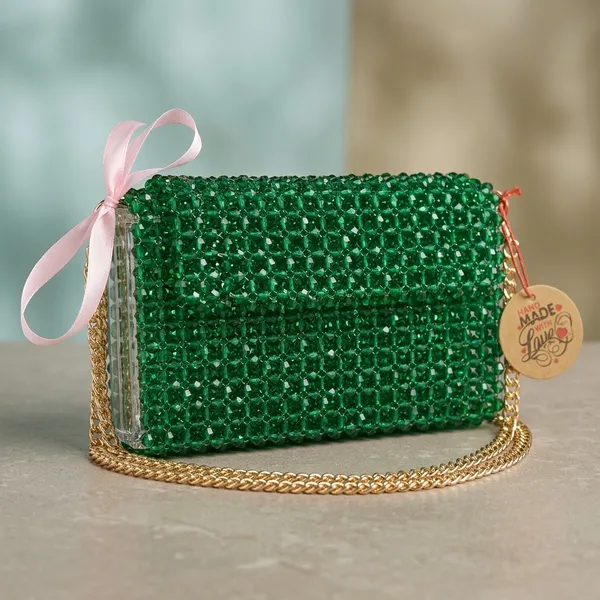 Green_Crystal_Glass_Beaded_Acrylic_Clutch_For_Women