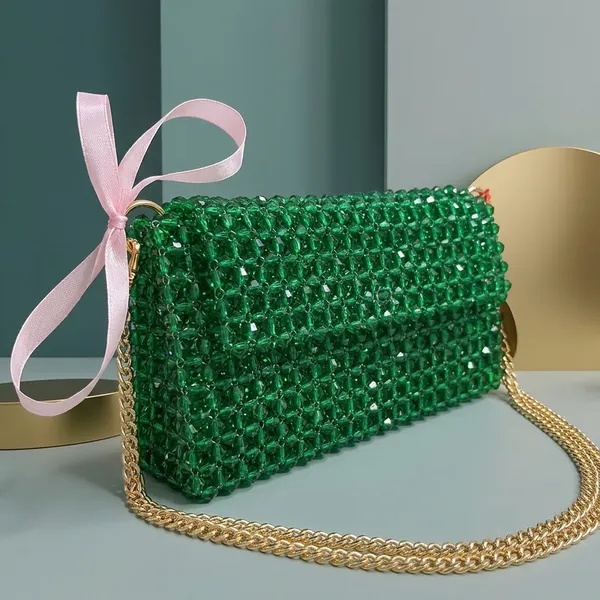 Green_Crystal_Glass_Beaded_Acrylic_Clutch_For_Women