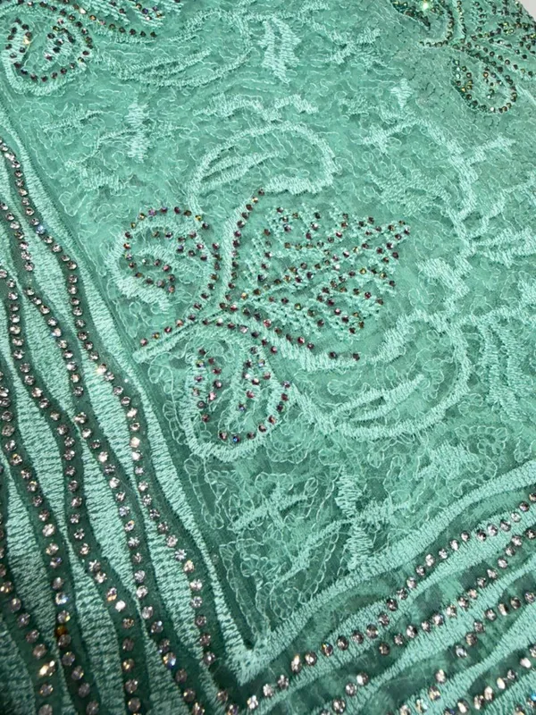 Embellished_Green_Lace_Saree_With_Sequin_And_Bead_Work