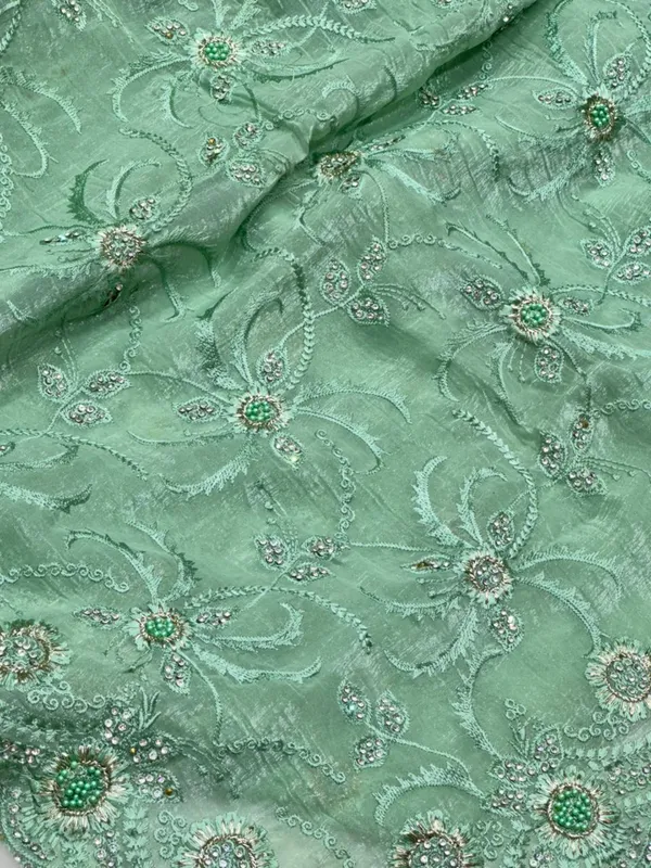 Elegant_Green_Embellished_Saree_With_Sequin_And_Bead_Work