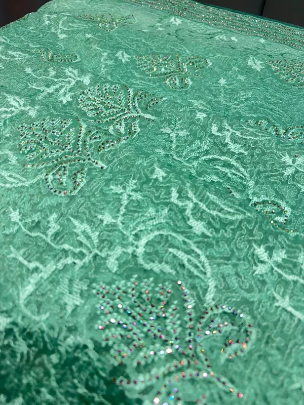 Embellished_Green_Lace_Saree_With_Sequin_And_Bead_Work