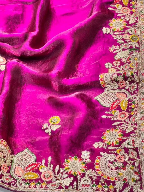 purple_Velvet_Embroidered_Saree_With_Heavy_Zari_And_Sequin_Work