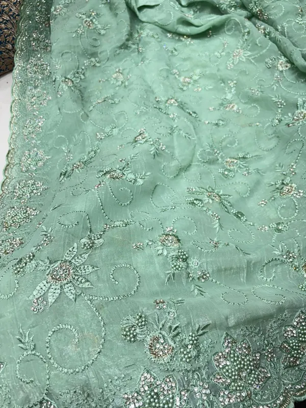 Pista_Green_Embroidered_Saree_With_Sequin_And_Bead_Work
