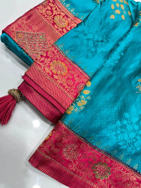 Banarasi_Silk_Saree_With_Zari_Work_-__Teal_blue
