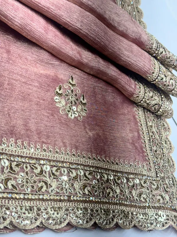 Pink_Silk_Saree_With_Embroidered_Border_And_Gold_Embellishments